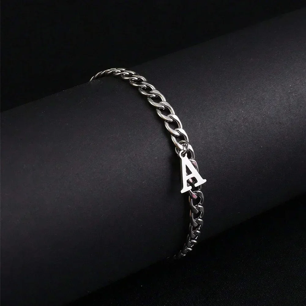 Z Vintage Fashion - Silver Color A-Z Initial Bracelets for