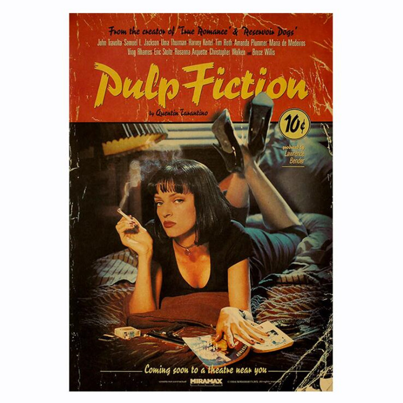 Vintage Fashion Wallpaper - Pulp Fiction Vintage Poster Retro Nostalgia