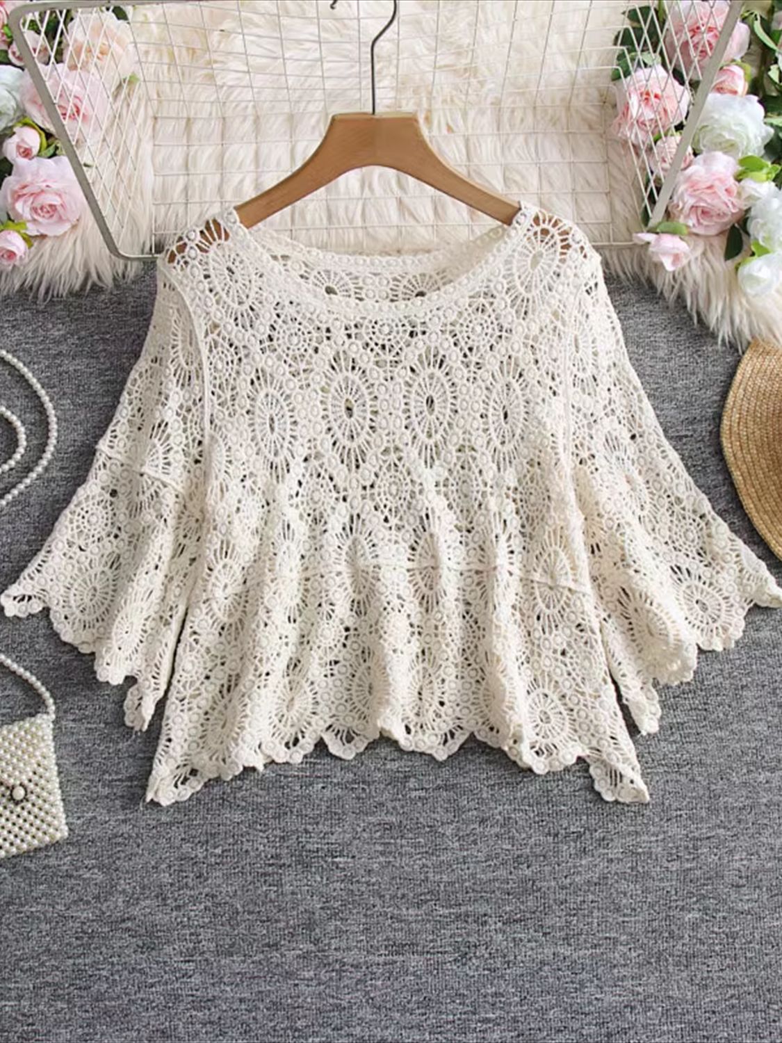 Crochet Top Boho - 2025 Autumn New Style Crochet Hollow