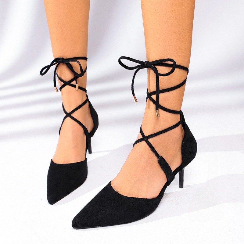 Vintage Fashion Heels - 2026 New Summer Women's Solid Color