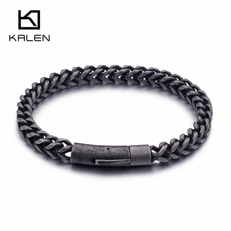 Z Vintage Fashion - KALEN Retro Stainless Steel Braided Link