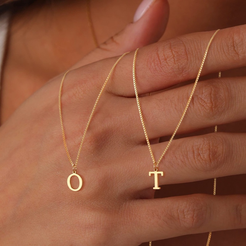 Z Vintage Fashion - A-Z Initial Necklace Gold Color Necklace