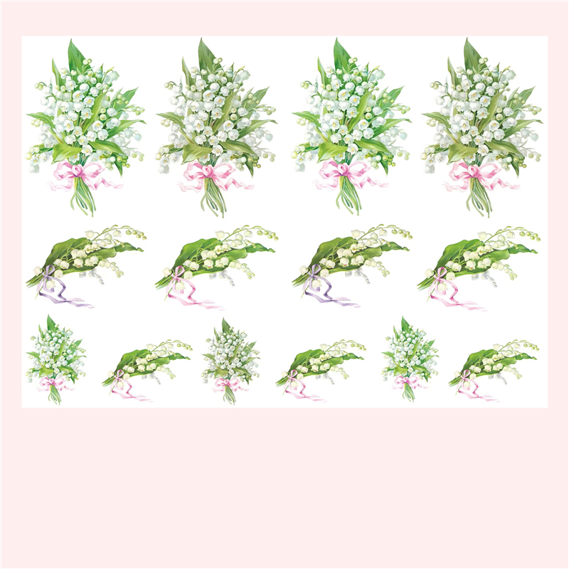 Lily of the Valley Stickers Vi - Vintage Fashion Wallpaper recension och pris
