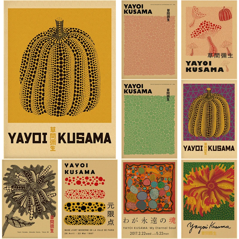 Yayoi Kusama Exhibition Poster - Vintage Fashion Wallpaper recension och pris