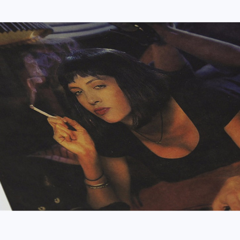 Pulp Fiction Vintage Poster Re - Vintage Fashion Wallpaper recension och pris