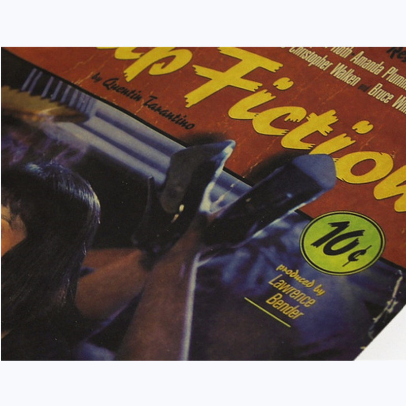 Pulp Fiction Vintage Poster Re - Vintage Fashion Wallpaper recension och pris