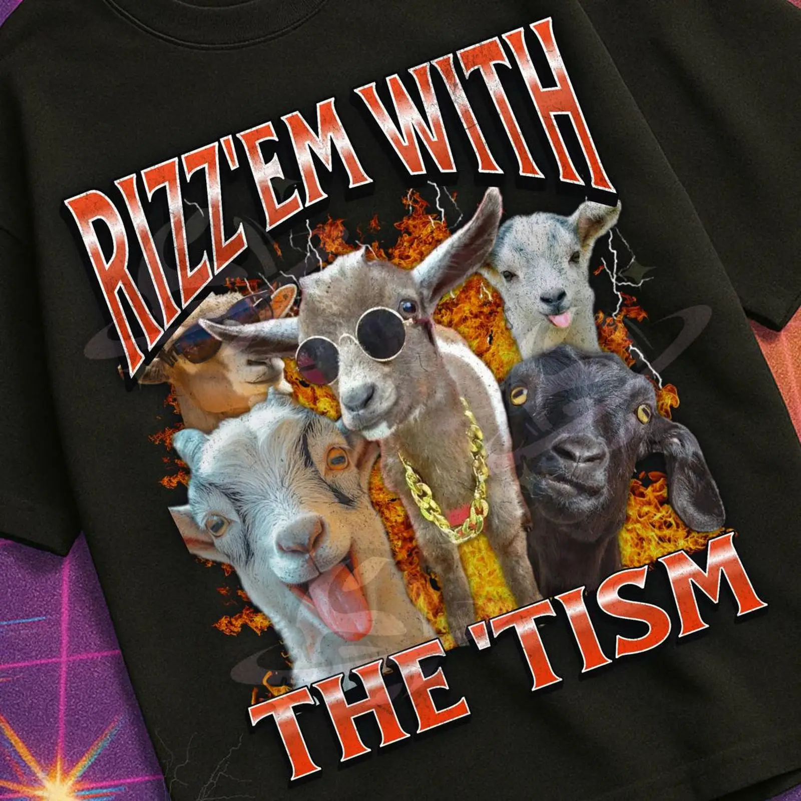 Rizz 'Em With The 'Tism Funny  - Vintage Fashion Gen Z recension och pris