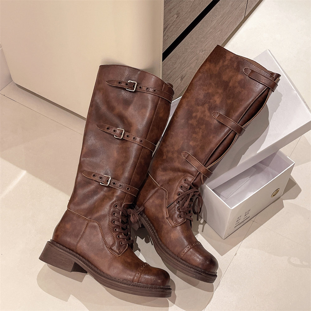 Women's Knee High Boots Vintag - Vintage Fashion Heels recension och pris