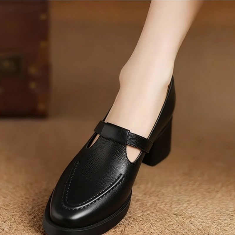 French Vintage Soft Leather Pl - Vintage Fashion Heels recension och pris
