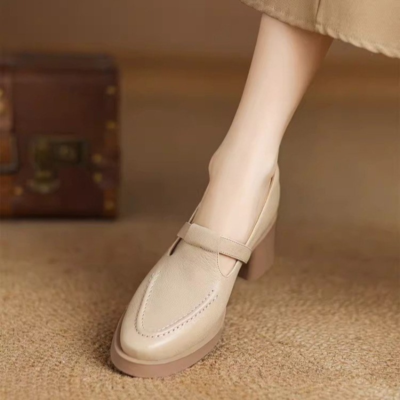 French Vintage Soft Leather Pl - Vintage Fashion Heels recension och pris