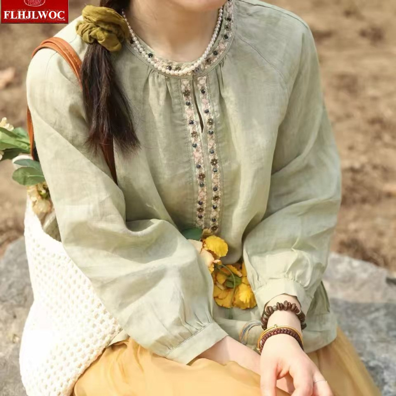 Beaded Tops Blouses New Fashio - Vintage Fashion In Japan recension och pris