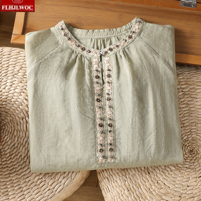 Beaded Tops Blouses New Fashio - Vintage Fashion In Japan recension och pris