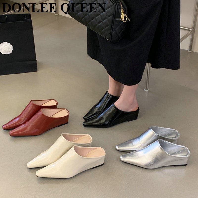 Women Fashion Close Toe Mule S - Vintage Fashion Heels recension och pris