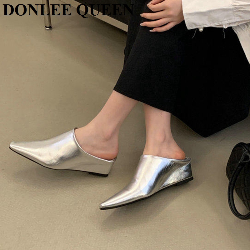 Women Fashion Close Toe Mule S - Vintage Fashion Heels recension och pris