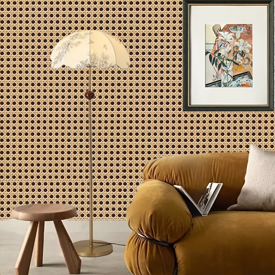 Vintage Wicker Style Self-Adhe - Vintage Fashion Wallpaper recension och pris