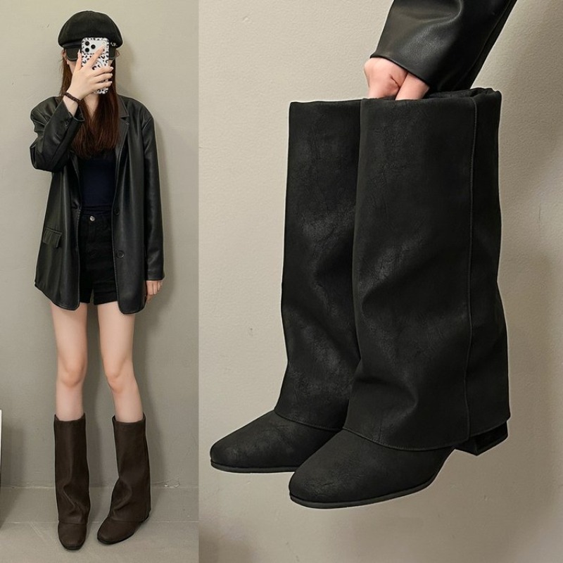 2026 New Square Head Vintage F - Vintage Fashion Heels recension och pris