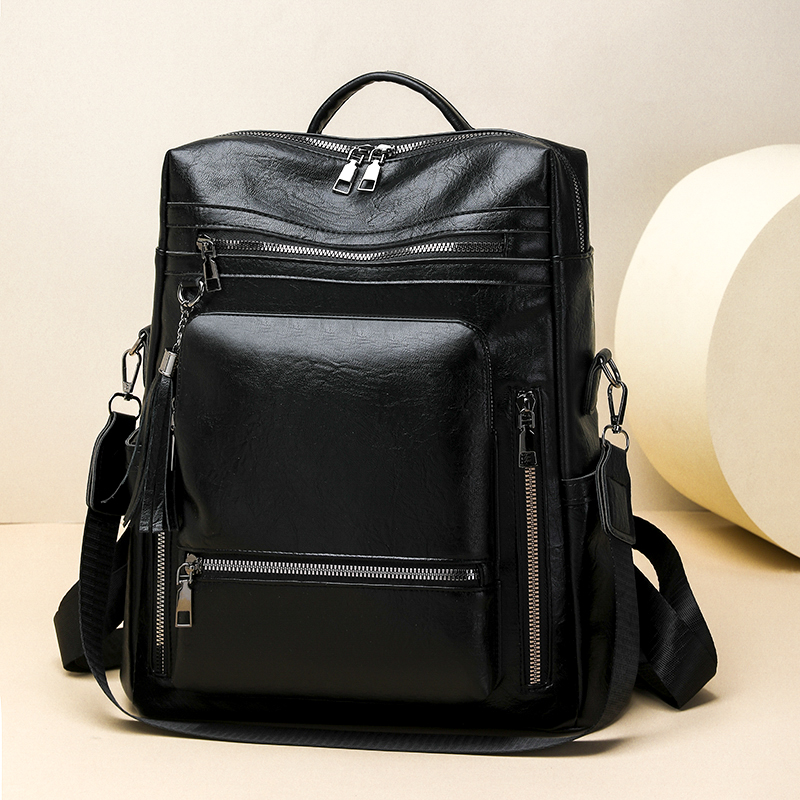 Vintage Leather Look Backpack  - Vintage Fashion Look recension och pris